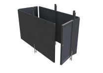 Skan Holz Abstellraum C1 Profilschalung, 314x164 cm - Schiefergrau