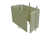 Skan Holz Abstellraum C3 Profilschalung, 378x164 cm - Grün