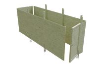 Skan Holz Abstellraum C5 Profilschalung, 573x164 cm - Grün