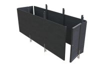 Skan Holz Abstellraum C5 Profilschalung, 573x164 cm - Schiefergrau