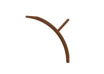 Skan Holz Einfahrtsbogen pro Pfostenreihe - Nussbaum