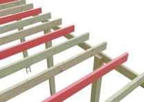 Skan Holz Schneelasterhöhung für Carport 557x555 cm - Grün