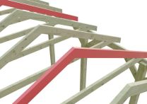 Skan Holz Schneelasterhöhung für Carport Wallgau, 380x600 cm - Grün