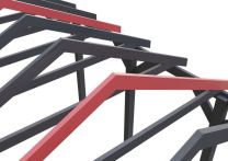 Skan Holz Schneelasterhöhung für Carport Wallgau, 380x750 cm - Schiefergrau