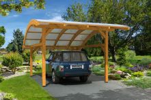 Skan Holz Carport Schwaben mit Doppelstegplatten