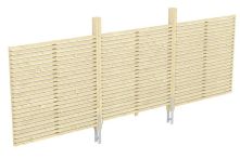 Skan Holz Rückwand Rhombus Fichte, 550x160 cm - Natur