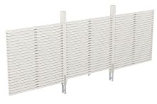 Skan Holz Rückwand Rhombus Fichte, 550x160 cm - Weiß