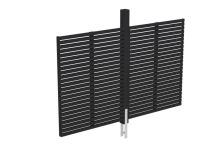 Skan Holz Rückwand Rhombus Fichte, 291x160 cm - Anthrazit