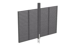 Skan Holz Rückwand Rhombus Fichte, 291x160 cm - Schiefergrau