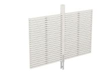 Skan Holz Rückwand Rhombus Fichte, 291x160 cm - Weiß