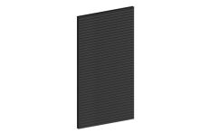 Skan Holz Seitenwand aus Lamellen 113x217 cm, Fichte - Anthrazit