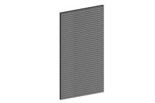 Skan Holz Seitenwand aus Lamellen 113x217 cm, Fichte - Schiefergrau