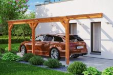 Skan Holz Carport Vogtland mit Doppelstegplatten