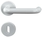 Süd-Metall BB / PZ Rosettengarnitur Nylon-R weiss