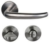 Süd-Metall Garnitur Türbeschlag Nordpol II-R Edelstahl matt