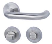 Süd-Metall Garnitur Türbeschlag Toronto II-R Edelstahl matt