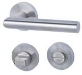 Süd-Metall Garnitur Türbeschlag Moskau II-R Edelstahl matt