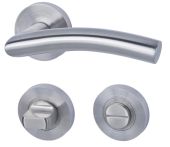 Süd-Metall Garnitur Türbeschlag Peking II-R Edelstahl matt