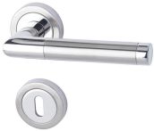 Süd-Metall BB Garnitur Türbeschlag Dallas II-R Edelstahl matt/poliert