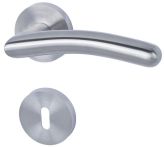 Süd-Metall Garnitur Türbeschlag Shanghai II-R Edelstahl matt