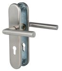 Süd-Metall Schutzbeschlag Sicura Ronny-LS Edelstahl matt ES1 mit Drücker