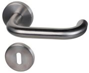 Süd-Metall Rosettengarnitur Paula ll-R Edelstahl matt Top Speed Rosette Ø 55 mm BK3