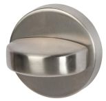 Süd-Metall WC Rosette mit Sperrriegel Edelstahl matt