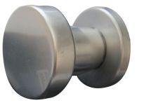 Süd-Metall Knopf auf Rosette, Alu F 1