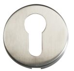 Süd-Metall PZ Rosettenpaar Edelstahl matt