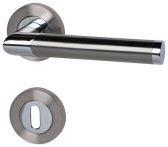 Süd-Metall Garnitur Türbeschlag Lissabon R Chrom-Edelstahlfarbig