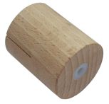 Süd-Metall Bohrlehre Buche roh für Holzhandlauf Ø 50 für Bohr Ø 15 mm + Ø 6, 5 mm, Karte 120x170 mm