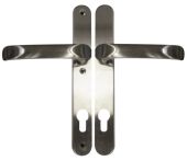 Süd-Metall Schmalrahmengarnitur in Edelstahl Drücker/Drücker Look 92/8/120