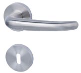 Süd-Metall Rosettengarnitur Nassau ll-R Edelstahl matt mit HHF/FD Clips Rosette Ø 52 mm UK Metall