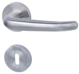 Süd-Metall Türdrückergarnitur New Orleans-R Edelstahl Schraubrosette