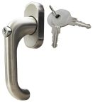 Süd-Metall Fensterolive Paula absperrbar Edelstahl matt Stiftlänge 36-42 mm 90° Rasterung