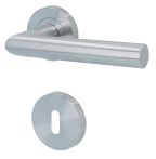 Süd-Metall Garnitur Monaco II-R ES satiniert mit HHF/FD Clipsrosette Ø 52 mm