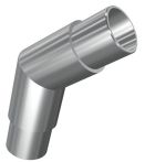 Süd-Metall Steckbogen 45° Edelstahl K 240/320 matt V2A für Rohr 42,4 / 2 mm