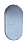 Süd-Metall Blindrosette Oval 62x31 mm Edelstahl, Zamak Unterteil