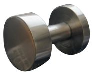 Süd-Metall Türknopf fest auf Platte Edelstahl