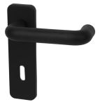 Süd-Metall Kurzschildgarnitur Nylon schwarz 20 mm