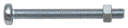 SWG Gewindeschraube Linsenkopf verzinkt mit Mutter DIN 7985