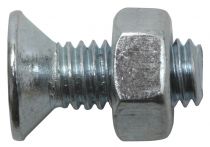 SWG Gewindeschraube Senkkopf verzinkt DIN 965 mit Mutter