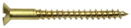 SWG Holzschraube Senkkopf Messing blank DIN 97