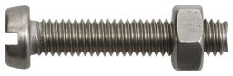 SWG Gewindeschraube Zylinderkopf A2 mit Mutter DIN 84