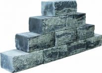teamline Betonmauerstein SKADI Gris Noir 35x20x15 cm - grau-anthrazit