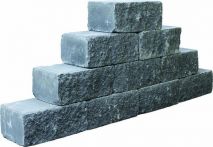 teamline Betonmauerstein SKADI Noir 35x20x15 cm - anthrazit