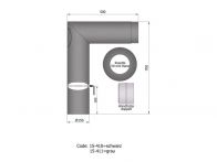 TermaTech Rauchrohrset 3 90 Grad Ø150 mm