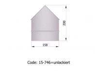 TermaTech Wandfutter Ø150 mm - Ecke