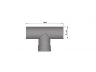 TermaTech T-Sektion (20-280) Ø100mm M/F