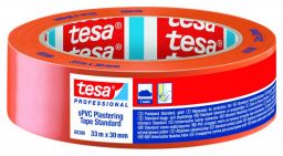 tesa® Putzband Orange, Standard - 33 m Rolle